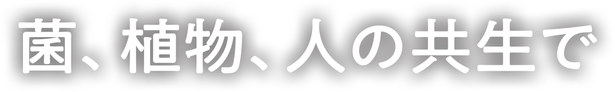 菌、植物、人の共生で